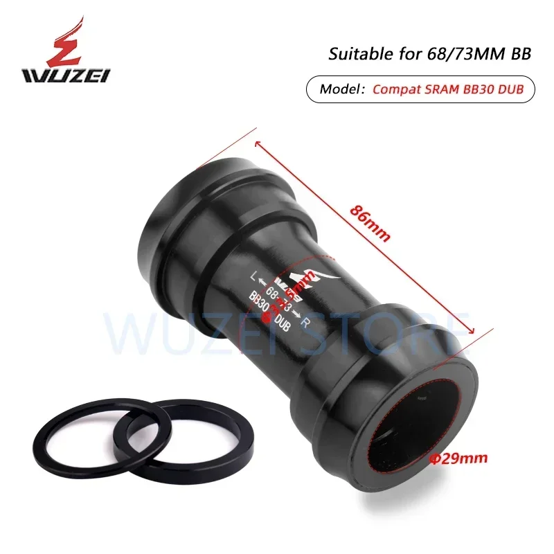 Sealed Bearing BB30 BB386 BB91 PF30 DUB 24/29mm MTB Mountain ROAD Bicycle Press-in Thread Bottom Bracket BB Axis For SRAM