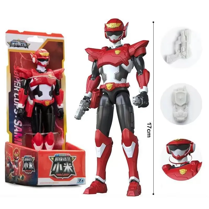 New Miniforce Super Cops Power Bolt Max Leo Model Action Figures