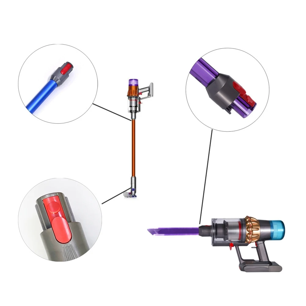 1Pcs Vacuum Cleaner Head Clip Latch Tab Button for Dyson V7 V8 V10 V11 V15 Vacuum Cleaner Switch Button with Spring 6