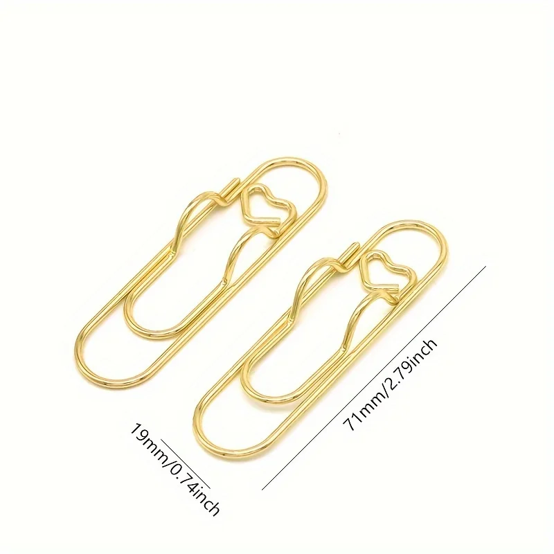 Creative paper clip colored pen accessories bill holder money holder notebook bookmark 5pcs