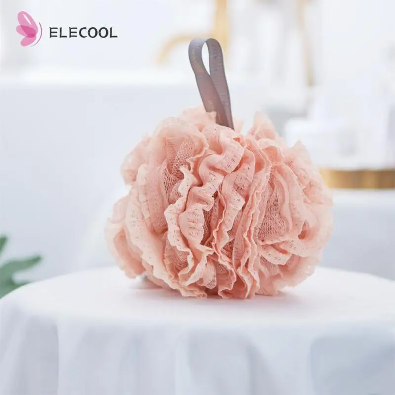 

Refined Shower Ball Thick Bathroom Accessories Bath Flower Massage Body Tools Lace Bath Products Clean Skin Brush Soft