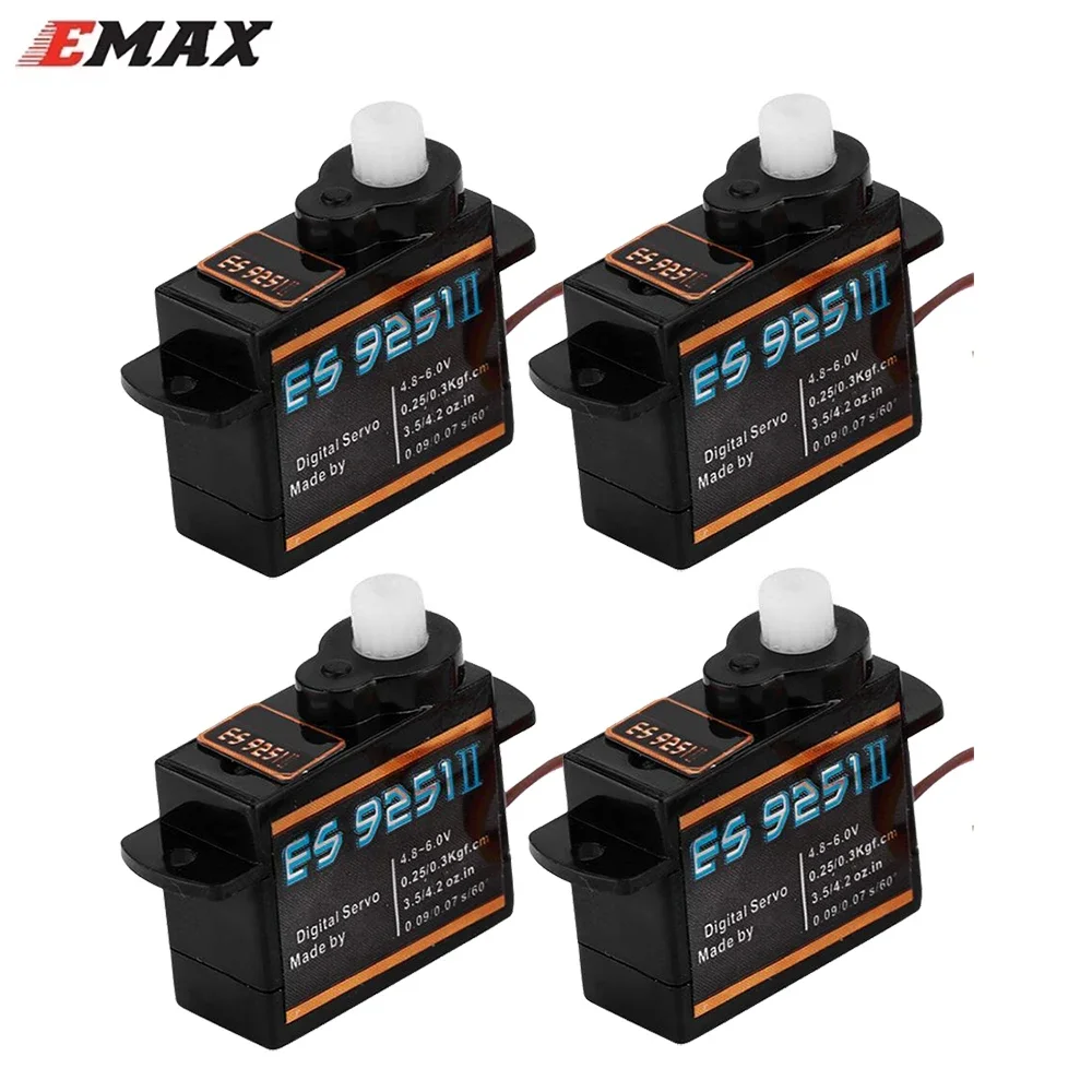 

Оригинальный EMAX ES9251II ES9251 2,5g микро цифровой сервопривод 0,27 кг для радиоуправляемой модели самолета вертолета робота запасные части DIY