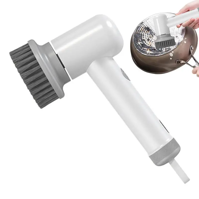 Electric Spin Scrubber Bathroom Sink Cleaning Gadget Bathtub Tile Brush With Replaceable Brush Heads For Kitchen Appliances 1 Electric Spin Scrubber Bathroom Sink Cleaning Gadget Bathtub Tile Brush With Replaceable Brush Heads For Kitchen Appliances 1