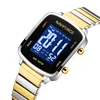 NAVIFORCE Sports Digital Women's Watch Fashion 3ATM Waterproof Stopwatch Timekeeping Luminous Stainless Steel Alarm Ladies'Cock