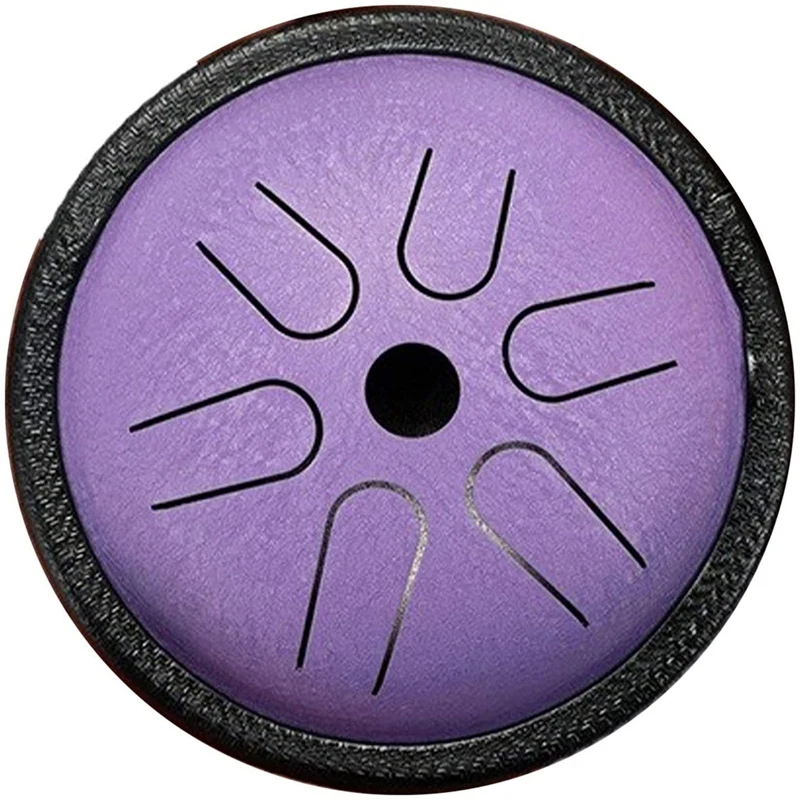 

HLURU 5.5 Inch Steel Tongue Drum 6 -Tone With Travel Bag And Mallets, Percussion Instrument, Harmonic Handpan Drum