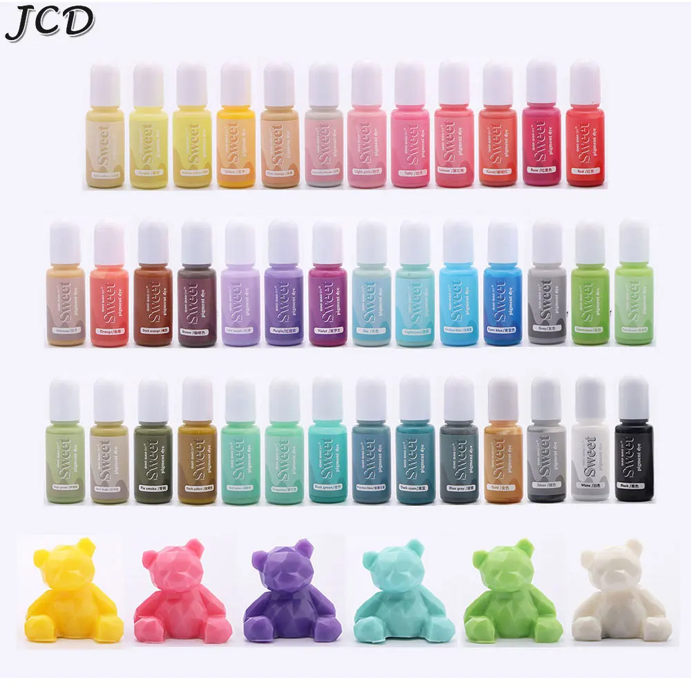 JCD Epoxy Resin Oily Pigments Morandi 10ml DIY Crafts Morandi Liquid Dye Candle Soap Alcohol Ink Colorant Jewelry Making