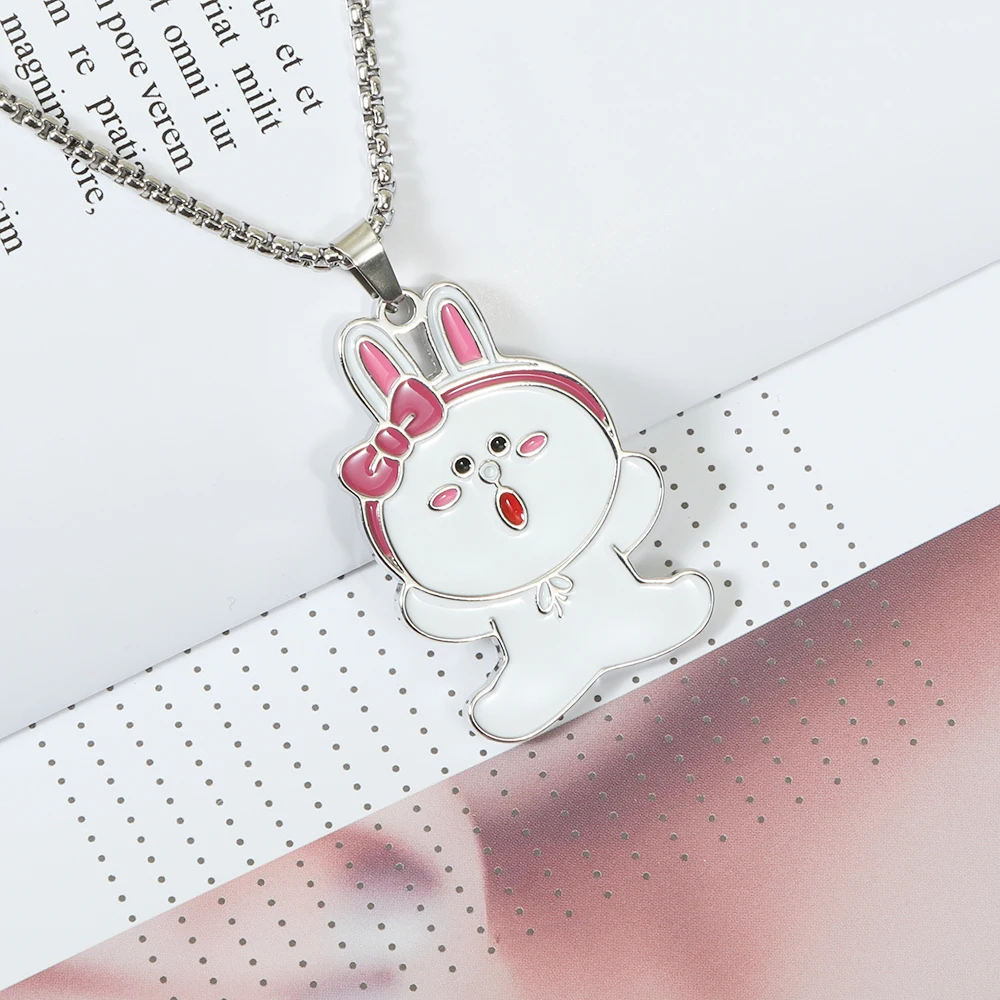

Cute Rabbit Necklace For Women Fashion Exquisite Stainless Cartoon Jewelry Choker 2022 New Hot Sale Wholesale Customizable