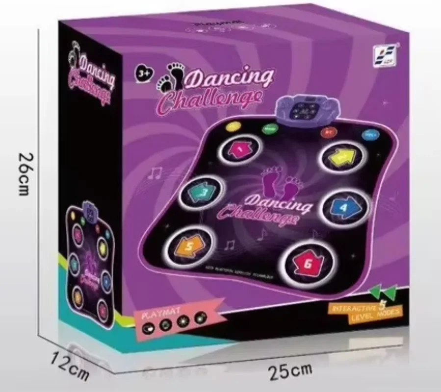 Musical Play Mats Kids Educational Games Dancing Challenge Play Mat Electronic Blanket Touch Dance Mat Good for Children