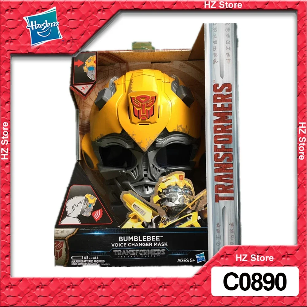 

Маска Бамблби Hasbro Трансформеры из фильма 5 Optimus Prime Autobot sqweek C0890, маска для косплея, игрушка для детей, подарок на день рождения и новый год