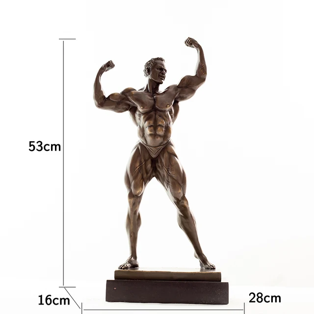 ボディービルダーの職人の彫刻