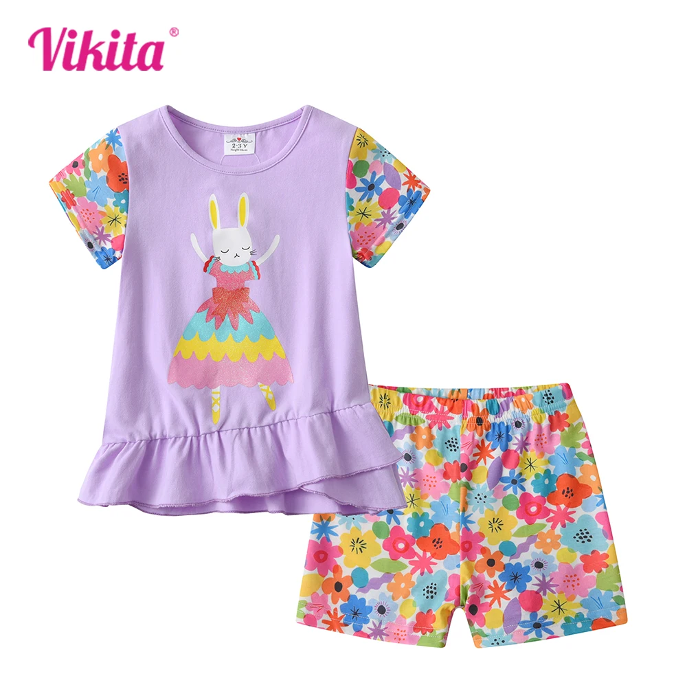 Purple Rabbit Girls Outfit Set 3