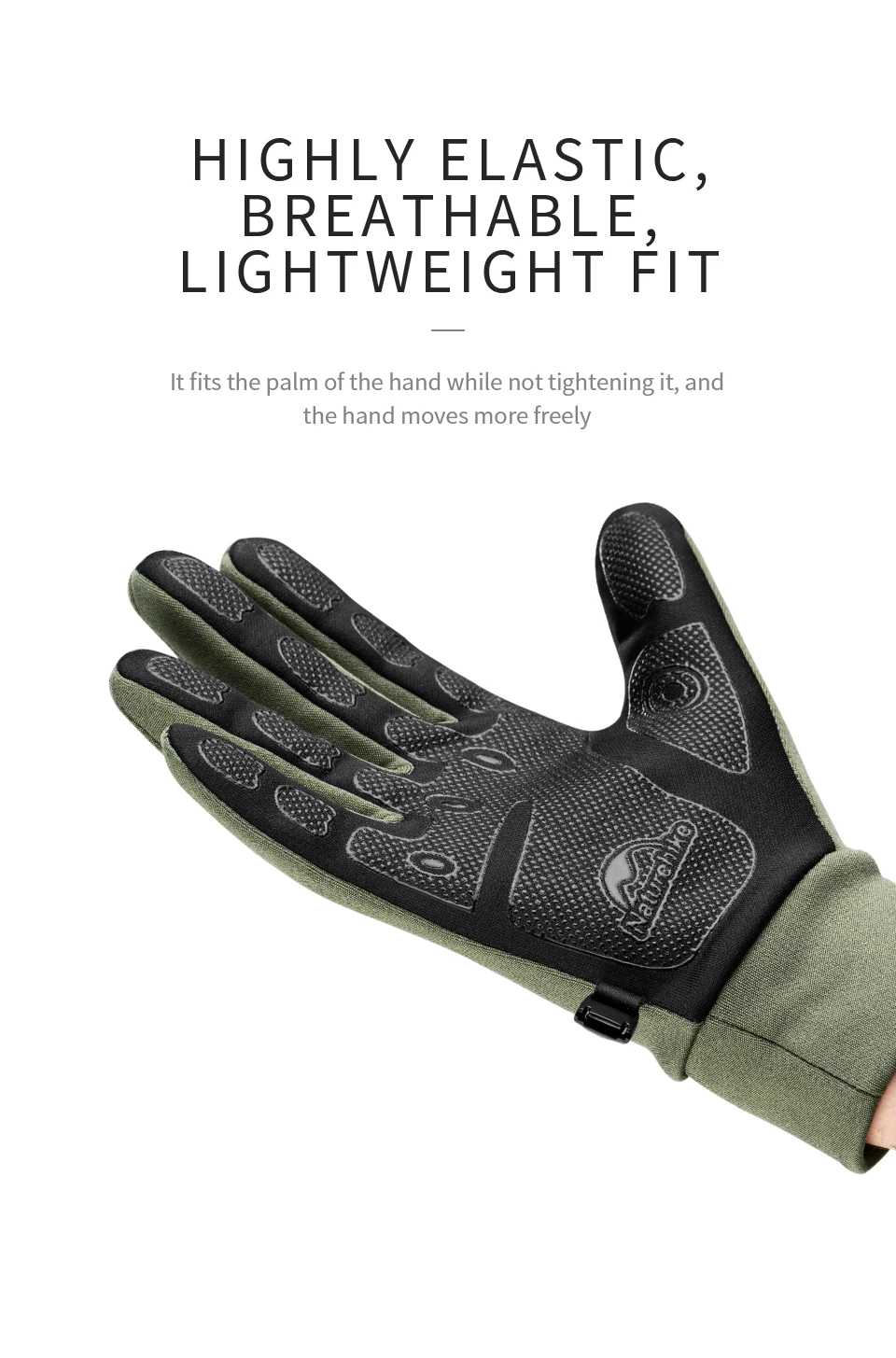 Description Picture 6 of itemNaturehike Hiking Gloves Ultralight Non-slip Breathable Climbing Glove Portable Outdoor Men Winter Cycling Running Sports Gloves