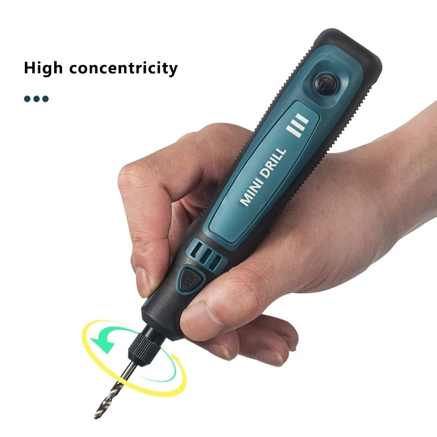 Cordless Electric Drill Grinder Dremel Rotary Tool Rechargeable Battery Woodworking Engraving 3 Speed Mini Engraver Pen 6