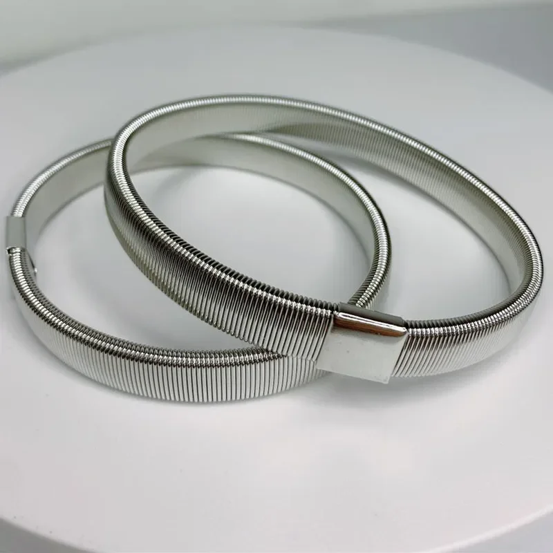 2pcs Men Elasticated Arm Band Unisex Elasticated Shirt Sleeve Holder Stretchy Elastic Metal Sleeve Garters Clothing Accessories