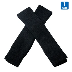 AOTOLK Women's Over Knee Sexy Leg Warmers - Winter Soft Long Socks with Hollow Foot Heel Design - 36inches(91.44cm) (1 Pair of Black)