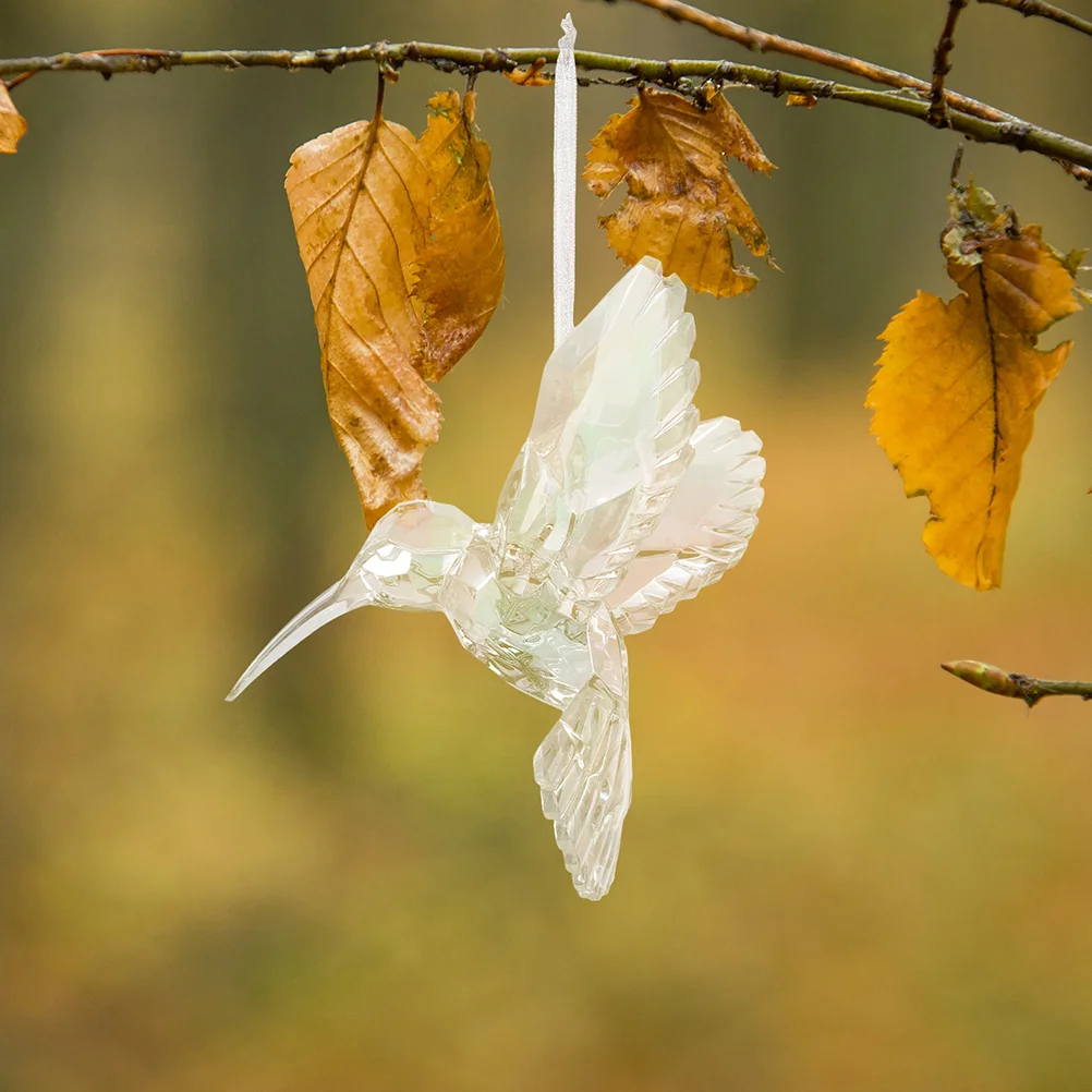 

Decor Tree Hummingbird Ceiling Ornament Hanging Bird Bedroom Decoration Birds Modeling Acrylic Hummingbird Pendant Decor