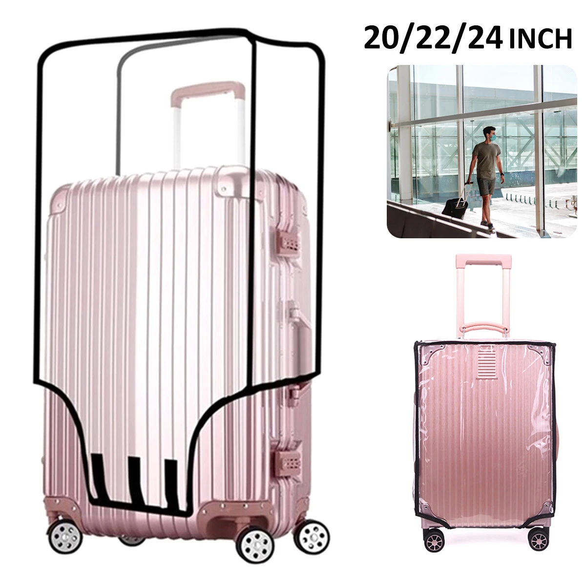 Pvc Suitcase Protector Cover | Clothing Covers - Transparent Protector Cover  Clothing - Aliexpress