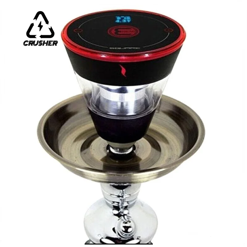 CRUSHER Premium Square Hookah Bowl Set Rechargeable Electric E-Head For Tobacco Shisha Water Pipe Bowls Smoking Accessories hookah accessories hookah set