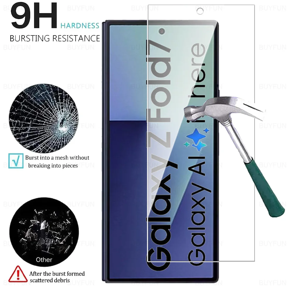Premium 9H HD Tempered Glass Screen Protector for Samsung Galaxy Z Fold Series - Anti-Scratch, Available in 1-3Pcs