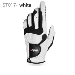 Men's Microfiber Breathable Golf Glove - Soft, Comfortable, Non-Slip Design - 24 (ST017 White Right)
