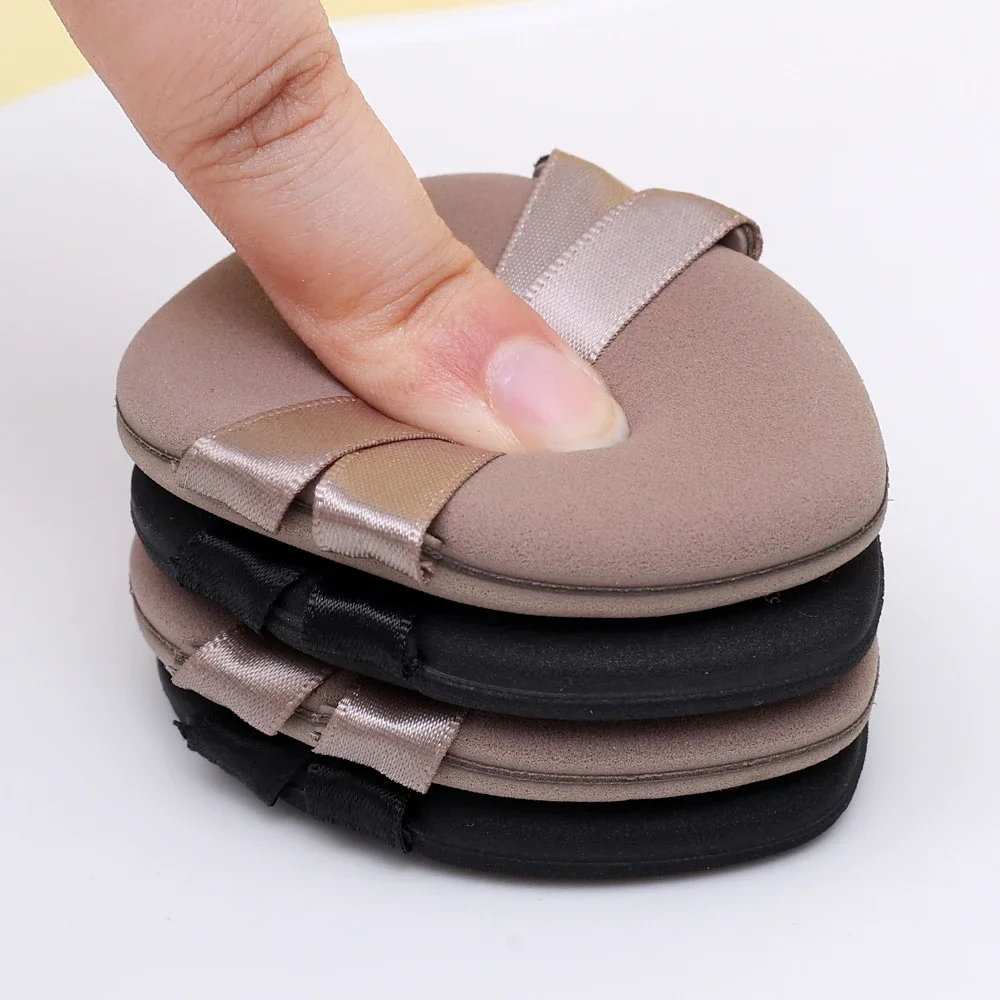 30Pcs Thickened Double Ribbon Wet Dry Dual-use Makeup Puff Black Skin Color Teardrop Shape Powder Puffs Foundation Cosmetic Tool 4