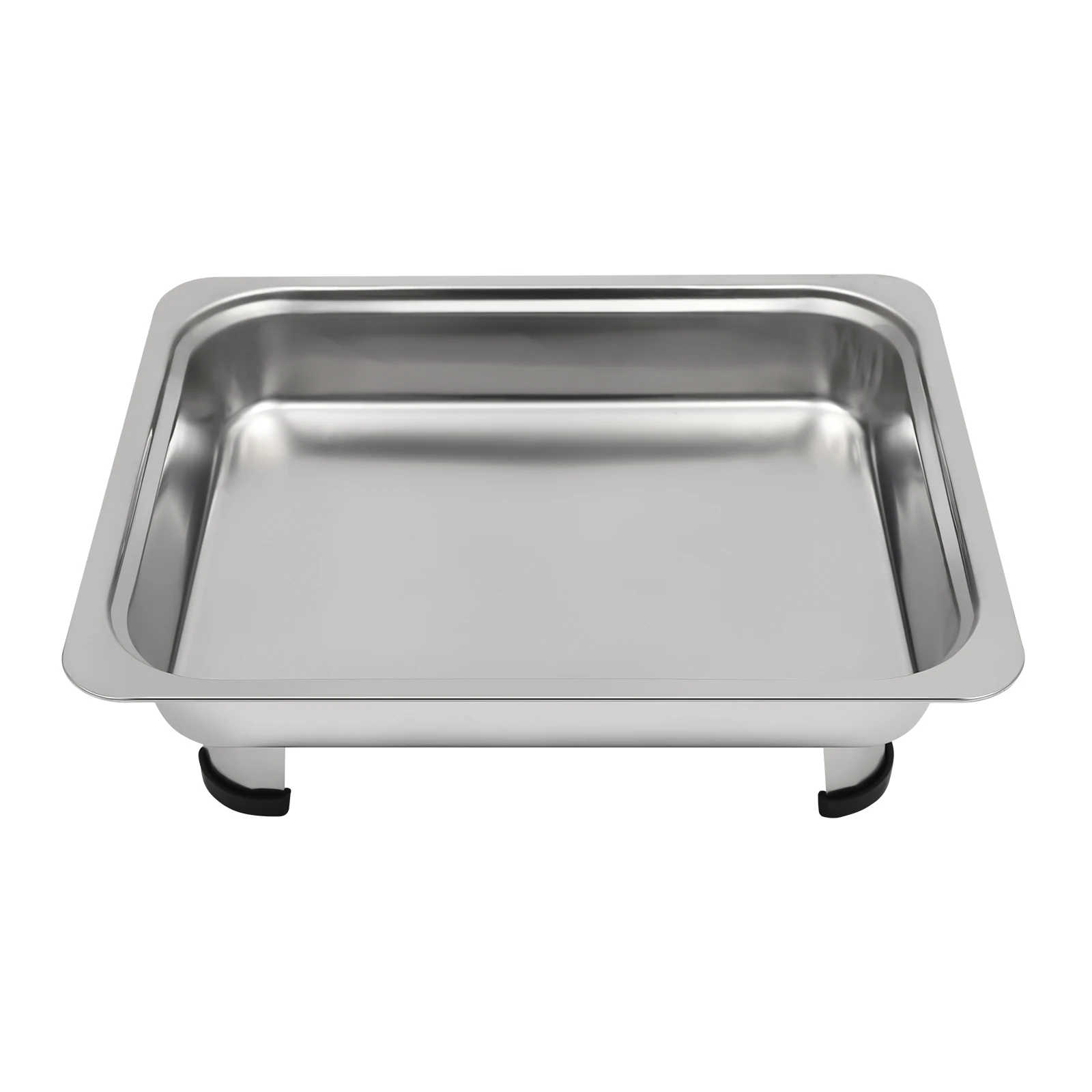 4 Stück Chafing Dish mit Deckel, rechteckige Warmhaltebehälter für Buffets – Detail 2
