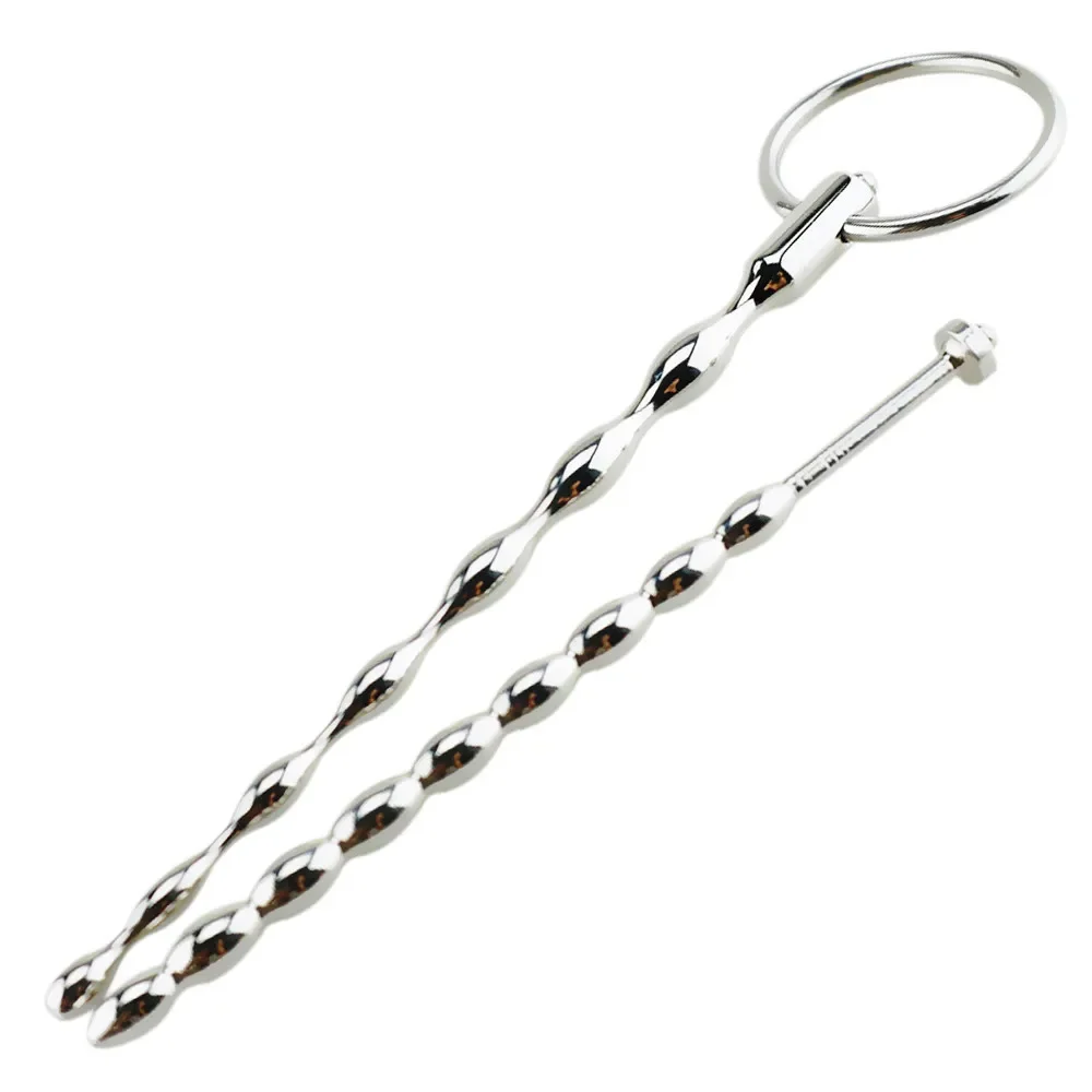 Male Urethral Dilator Adult Catheter Sex Toys Male Stainless Steel Urethral Obstruction Probe Horse Eye Thorn