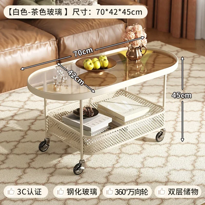 Glass Bedside Coffee Tables Mobile Garden Fashion Outdoor Coffee Table Entryways Floor Table Basse Pour Salon Bedroom Furniture