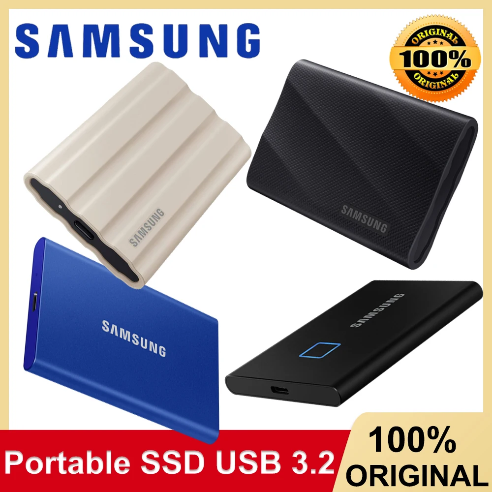 SAMSUNG Portable SSD T9 External Solid State Drive T7 Shield NVMe