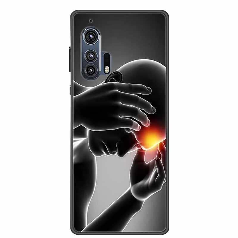 Sleek Black Silicone Soft Back Cover