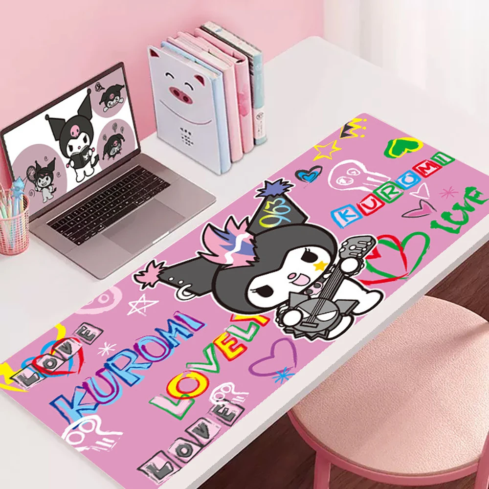 

Kawaii Sanrio Hello Kitty Kuromi My Melody Oversized Mouse Pad Table Mats Gaming Office Mouse Pads Cute Thickened Wrist
