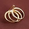 Fashion Stacked Pin Connection Three Layers Designer Ring for Women Personality Zircon Pin Ring Valentine's Day Gift Jewelry 6