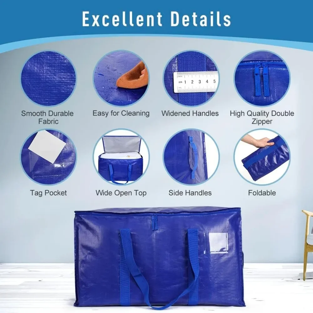 Luggage Moving Bags, Foldable Storage Bag, Storage Organizer & Moving Boxes Alternative, Packing Supplies, Camping Totes Bag 2