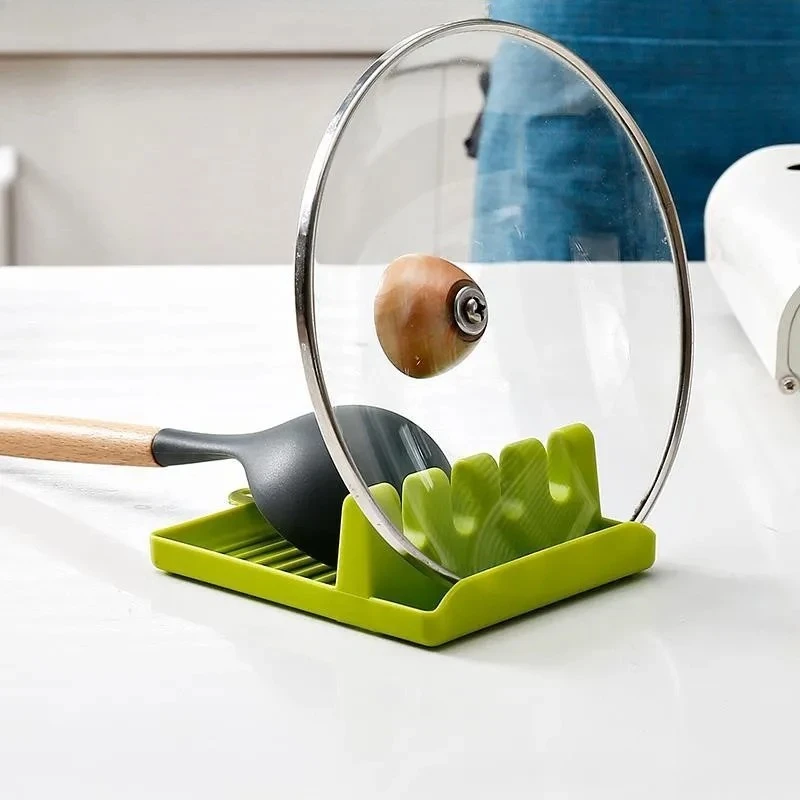 Kitchen Spoon Fork Spatula Holder Rack Non-Slip Plastic Chopsticks Organizer Shelf Pad For Kitchen Utensils Storage Spoons Pad