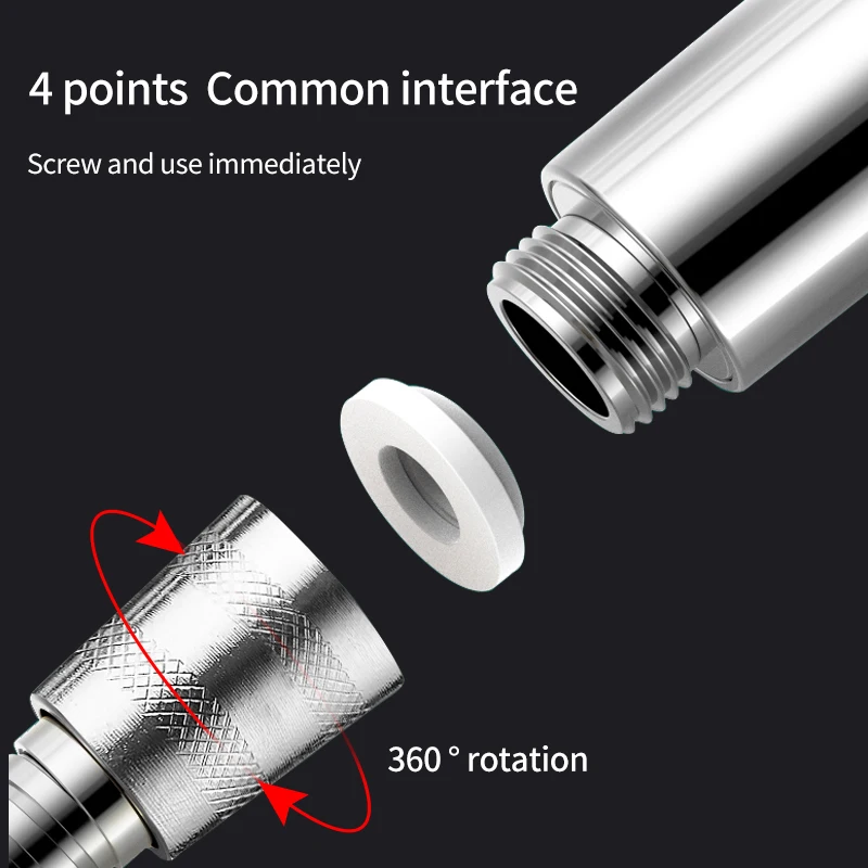 1.5m or 2m Golden Black Sliver Thickened Stainless Shower Hose Pipes Shower Head Bathroom Accessories