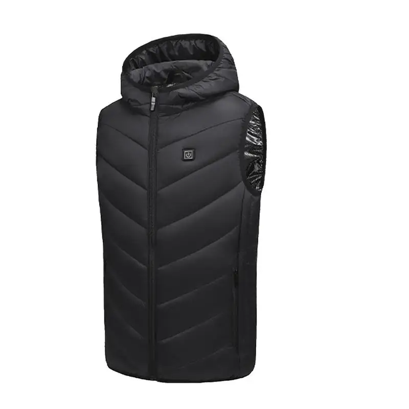 Kids Heated Jacket for winter 10-zone heating vest with hood Lightweight child usb Electric Heated Vest Body Warmer for winter
