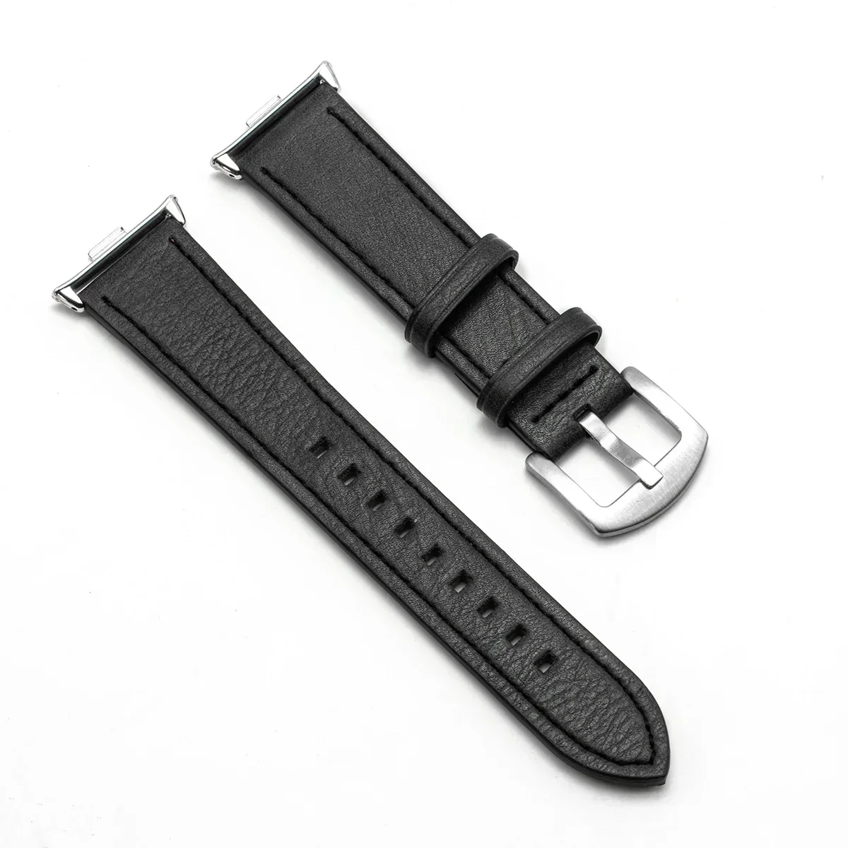 Elegant Leather Strap with Metal Interface