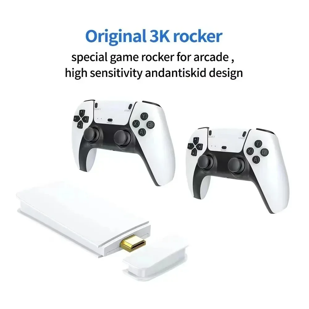 M15 Game Stick Mini TV Handheld Game Console 20000+ Retro GameWireless Gamepads Video 64G HD Output Two-player for PS1