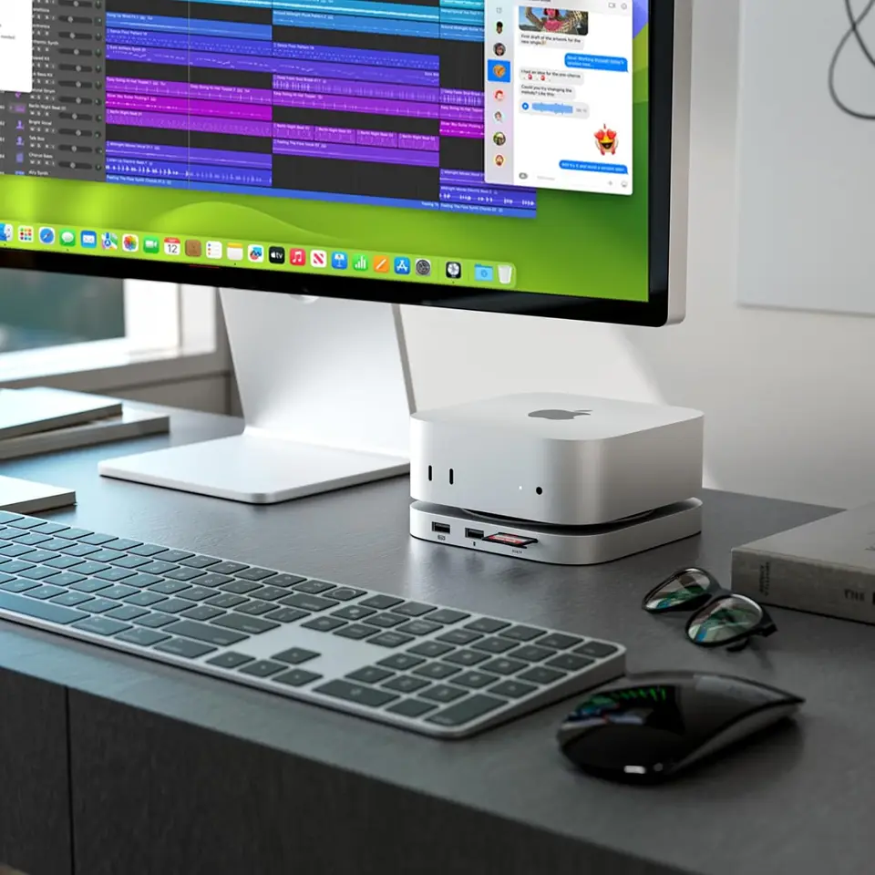 Minisopuru Mac Mini M4 Dock Hub Stand 4K HDMI