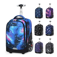 School Trolley Backpacks bags for Teenagers large Wheels Travel Wheeled backpack bag On wheels Children School Rolling Backpack 1