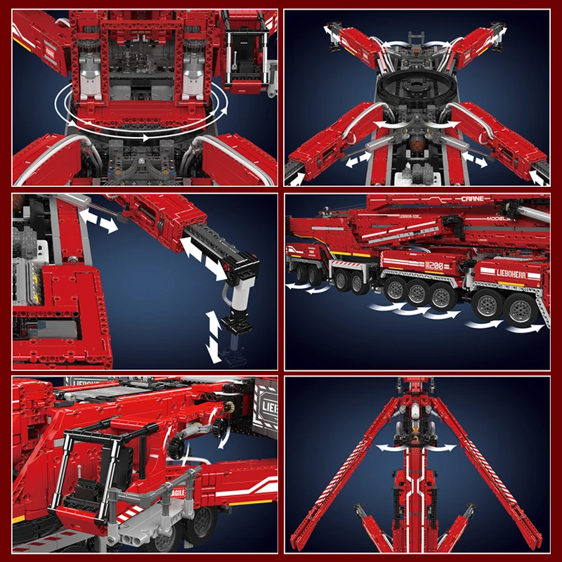 Mould King 17007 17008 Technical Truck Building Block Remote