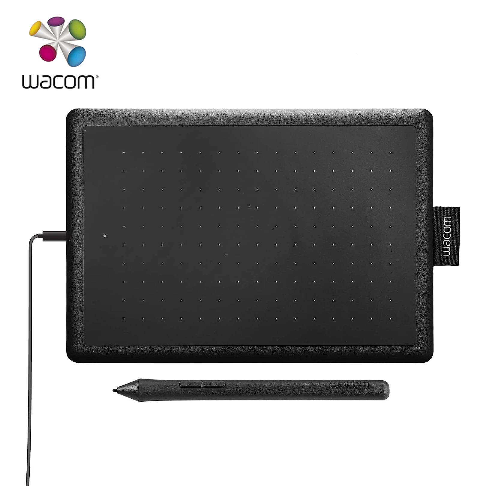 one-by-wacom-small-graphics-drawing-tablet-83-x-57-inches-ergonomic-2048-pressure-compatible-with-chromebook-mac-and-windows