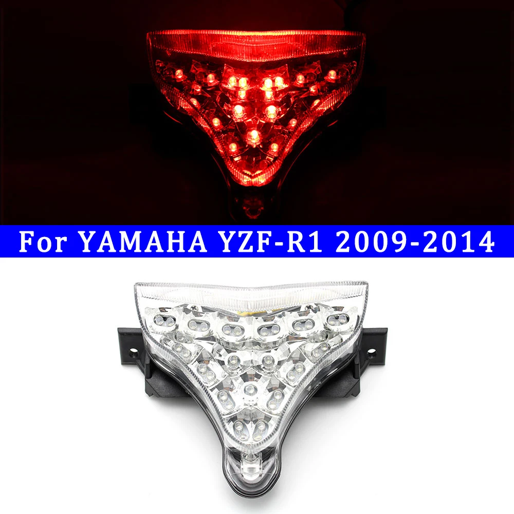 

For YAMAHA YZF-R1 2009 2010 2011 2012 2013 2014 Motorcycler Integrated LED Rear Tail Light Brake Taillight Turn Signals Blinker