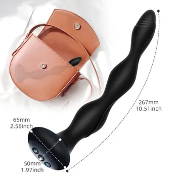 5-Frequency Electric Shock Butt Plug Anal Plug Vibrator Anal Bead Female Masturbator Prostate Massager Erotic Sex Toys for Women 6