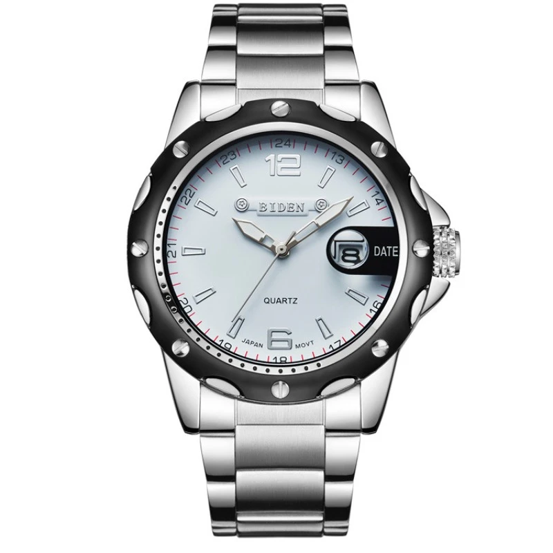 Men's Business Watch Waterproof Calendar Glow-in-Dark Multifunctional Steel Band Men's Watch Holiday Gift