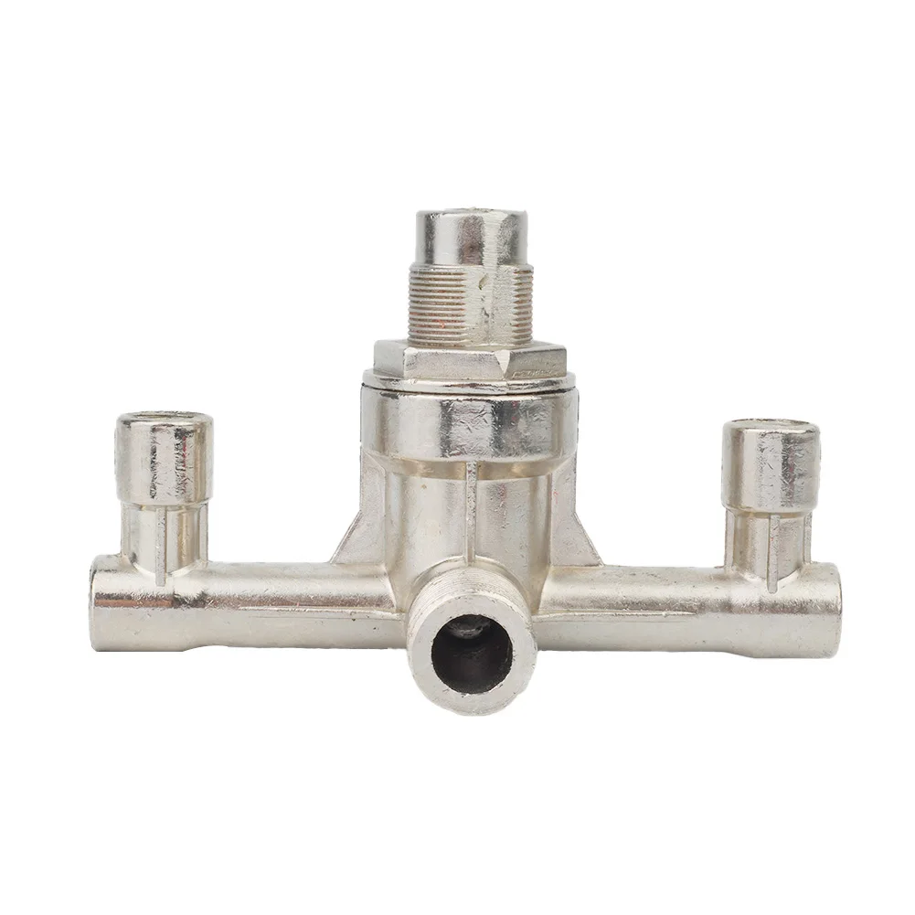 Regulator Valve Double Outlet Tube Air Compressor Switch Pressure Regulator Valve Fitting Part Repair Tools Accessories 1Pcs