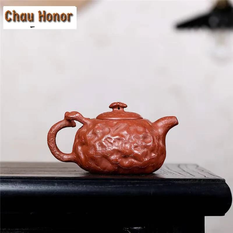 180ml Authentic Yixing Purple Clay Teapot Handmade Gongchun Pot Raw Ore Downhill Mud Kettle With Infuser Zisha Teaset Accessorie