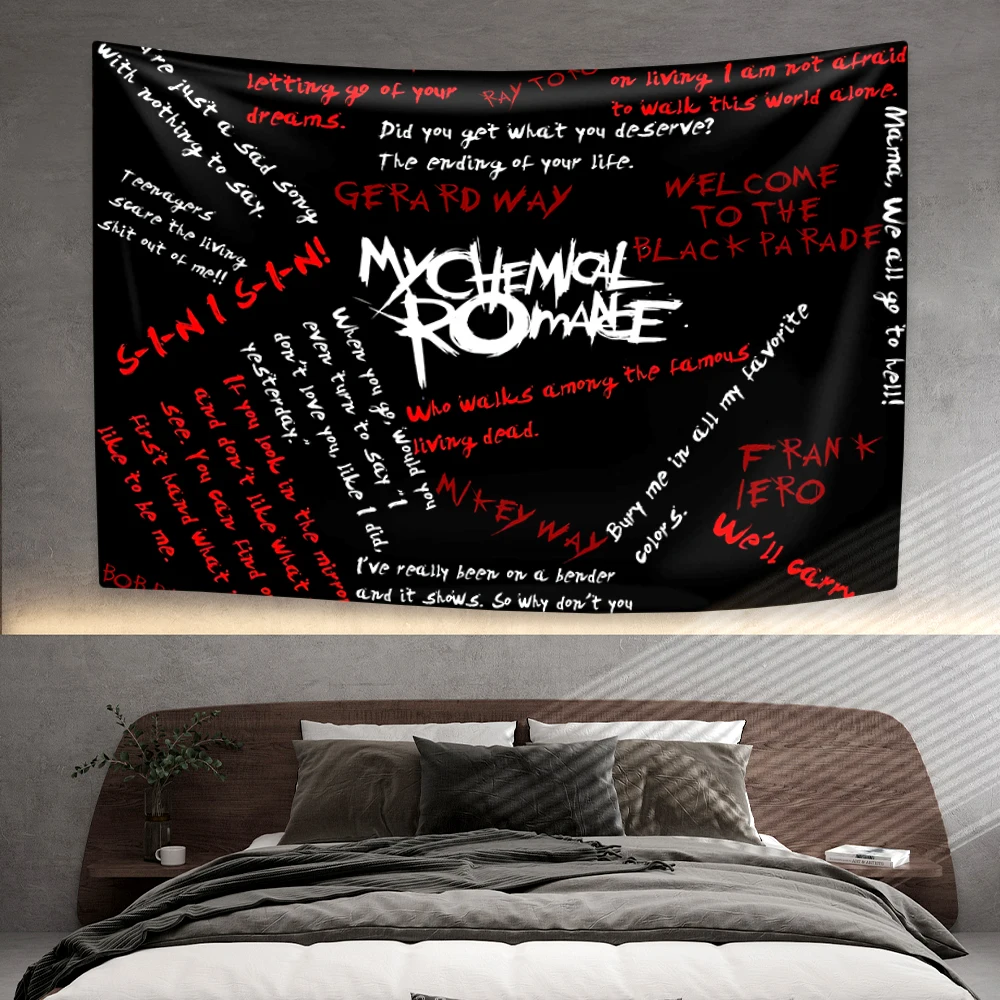 Party decorations Tapestry decorations Punk Music Band Tapestry