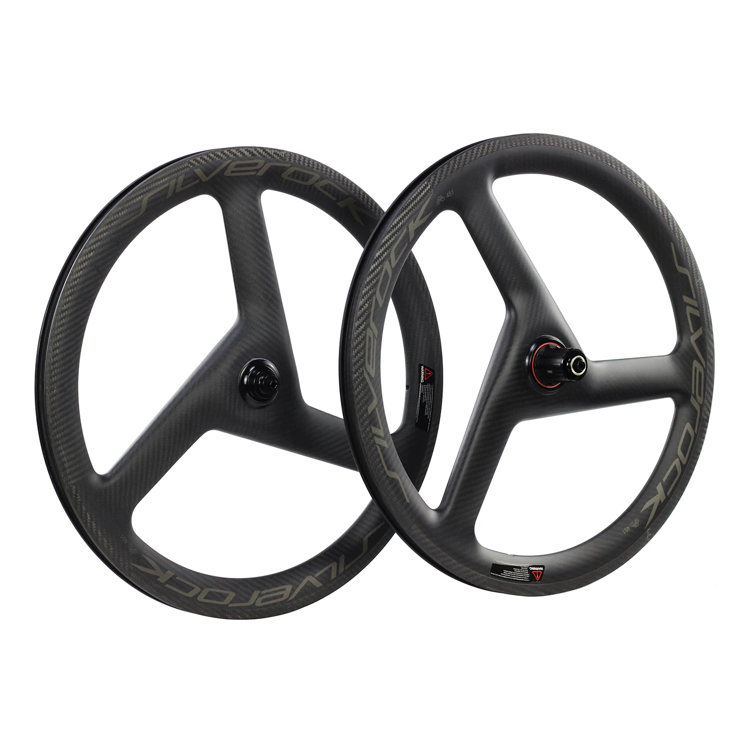 SILVEROCK Carbon-Trispoke-Räder 20 Zoll 1 1/8 451 Scheibenbremse oder Felgenbremse für FNHON Storm Tornado D8 TERN Faltrad-Laufradsatz – Detail 6