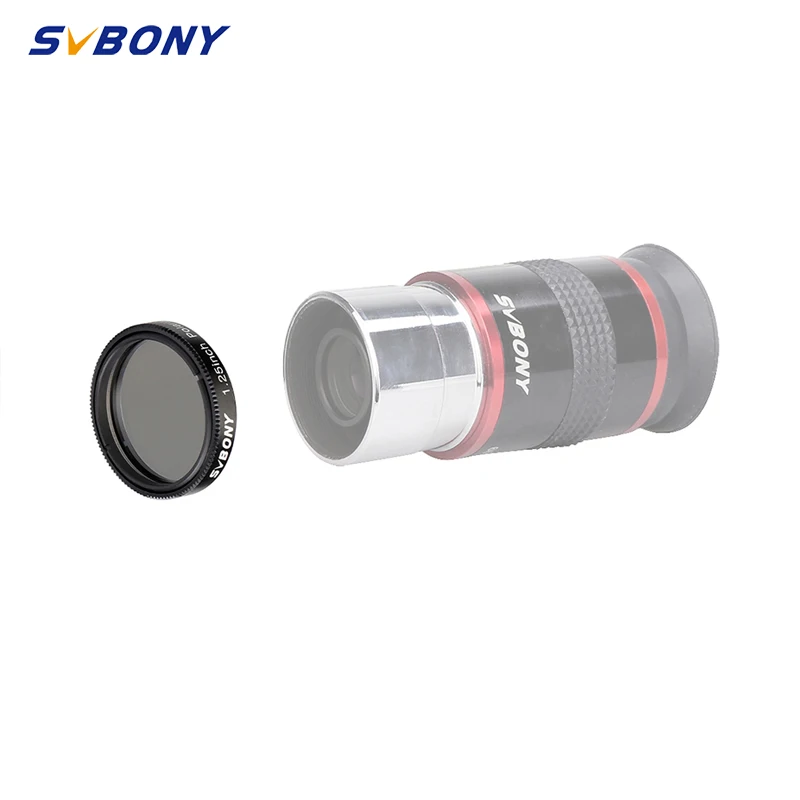 SVBONY 망원경 1.25 ''/2 ''선형 편광 필터, 대비 증가, 달 행성 관찰을 위한 눈부심 감소